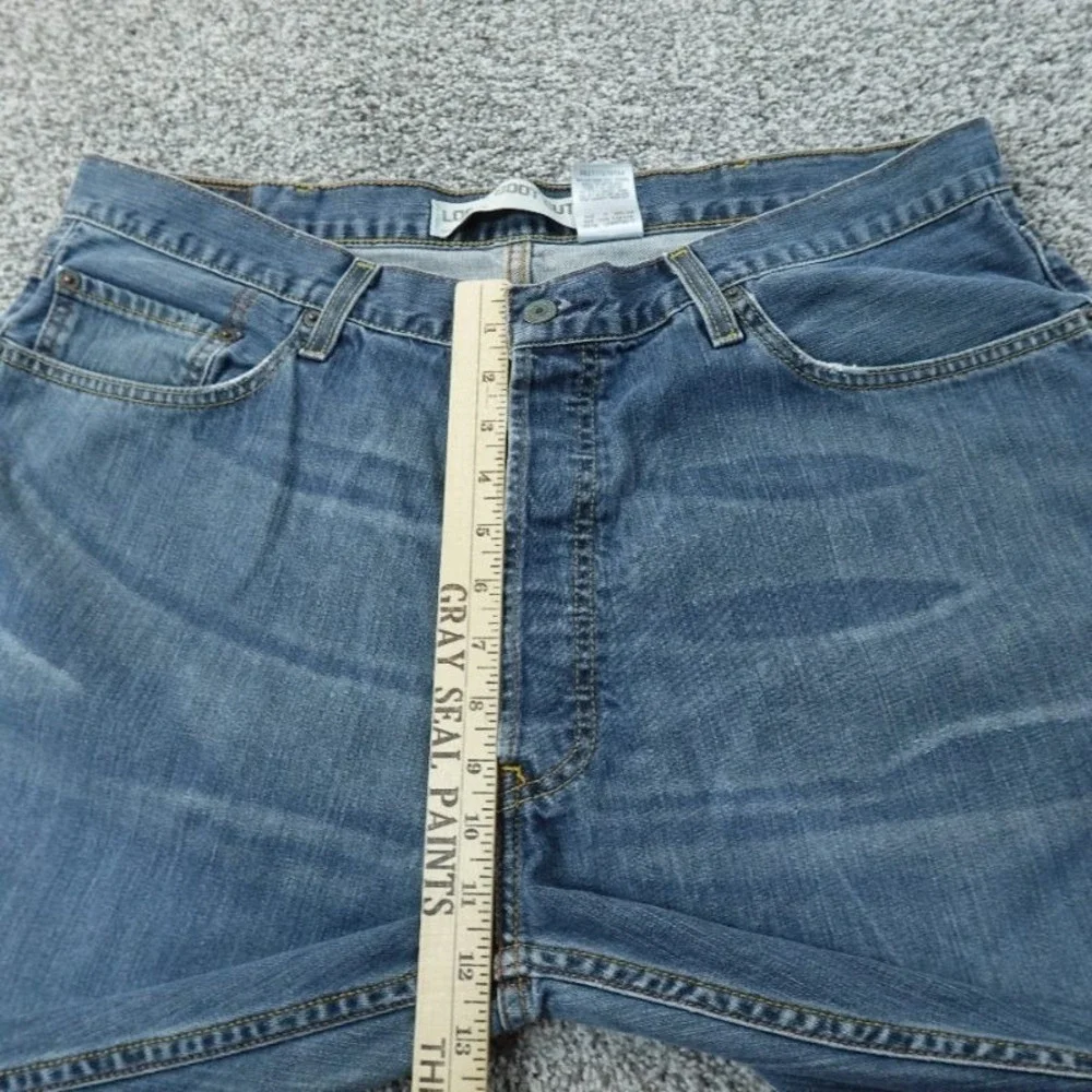 VTG Levis Jeans Mens 38X32 Dark Blue Denim Pants 567 Loose Boot Cut Western‎ Y2K